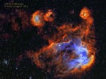 NASA APOD 31 May, 2016 - IC2948 The "Running Chicken" Nebula  HaO3S2 - 30 hrs exp