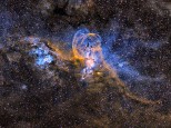 NGC 3576 - Statue of Liberty Nebula - 20Hrs Exposure HAO3S2
