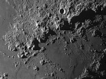 Montes Apenninus showing Mount Hadley and Hadley Rille. Apollo 15 landing site.