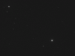 Uranus on 13 and 14 October 2018, with Titania and Oberon