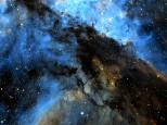 Dark nebula in Eta Carine (NGC 3372)