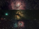 Collage of two months in Astrophotography