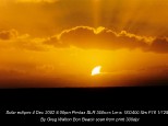 Shark Fin Solar Eclipse 4/12/2002 by Greg Walton