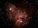 Keyhole Nebula - 2 min exposure (800 ASA) using Canon EOS 400D at prime focus of Meade LXD55 8\" SCT. Processed with Deep Sky Stacker and Photoshop. Taken Melbourne, 11pm, 24 Jan 2012.