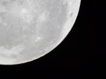Moon through a 10" Dobsonian telescope
