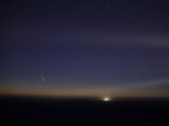 Comet Panstarrs at Cape Schanck lighthouse.