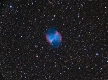 Messier 27 or the Dumbbell Nebula in the constellation Vulpecula