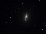 Messier 104 or the Sombrero Galaxy located in the constellation Virgo at a distance of approx 31 million light-years.