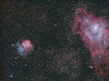 Lagoon and Triffid Nebula - So many stars!