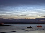 Night-Shining (Noctilucent) Clouds over the Firth of Forth: Bo'ness, Scotland, 6/7/2004