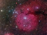 Gum17, a large and faint emission nebula in Vela