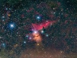 Horsehead and Flame nebulas