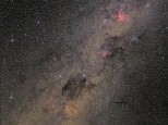Jewels of the Southern Milky Way captured with a 40mm pancake lens.