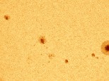 Venus transit day sunspots.