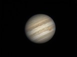15/06/2017 Jupiter 08:12 pm. 302mm Newtonian @ f27 on a homemade platform. Best 37% from 1800 frames ASI