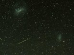 Meteorite between the large and small Magellanic clouds