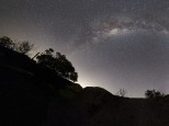 18 image panorama covering 180 x 110 degrees, taken at the You Yangs, Canon 6D, Samyang 14mm f2.8