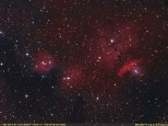 NGC 6559 Emission and Reflection Nebula Complex